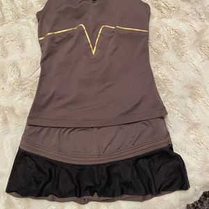 Nike tennis skirt with matching top